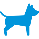 dog blue icon